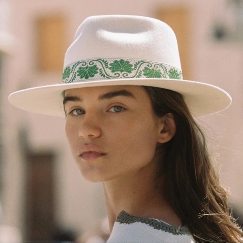 New Lack of Color Beverly Ivy Ribbon Hat size S
